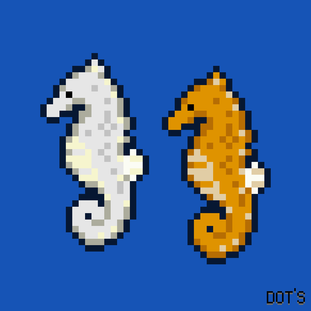 DOT'S水族館『タツノオトシゴ』 - DOT'SのNFT | Adam byGMO
