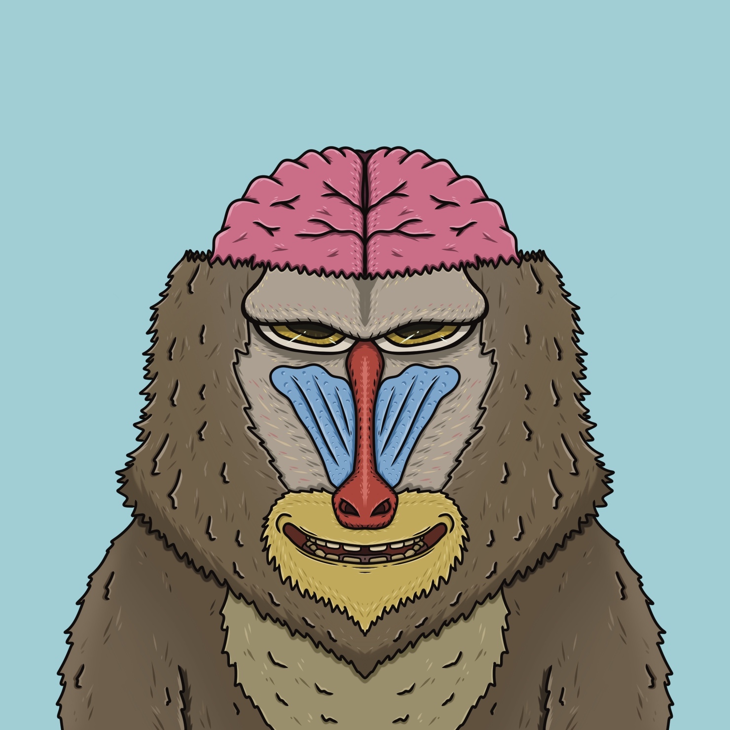 Mukidashi Mandrill Sammy オーナー特典ありのnft Adam Bygmo