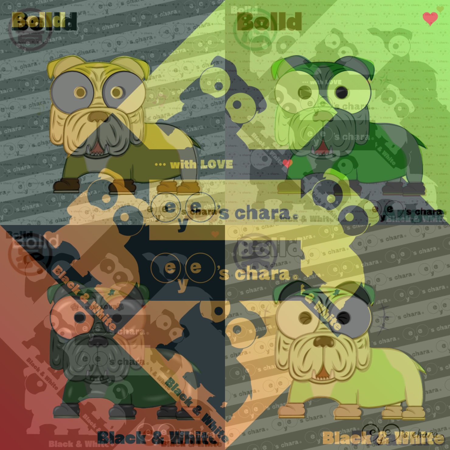 eye's chara Ver.11 Layer MIX No.062【Bolld】feat.Dogs #46/99 eye's chara Ver.11 Layer MIX No.062【Bolld】feat.Dogs #46/99