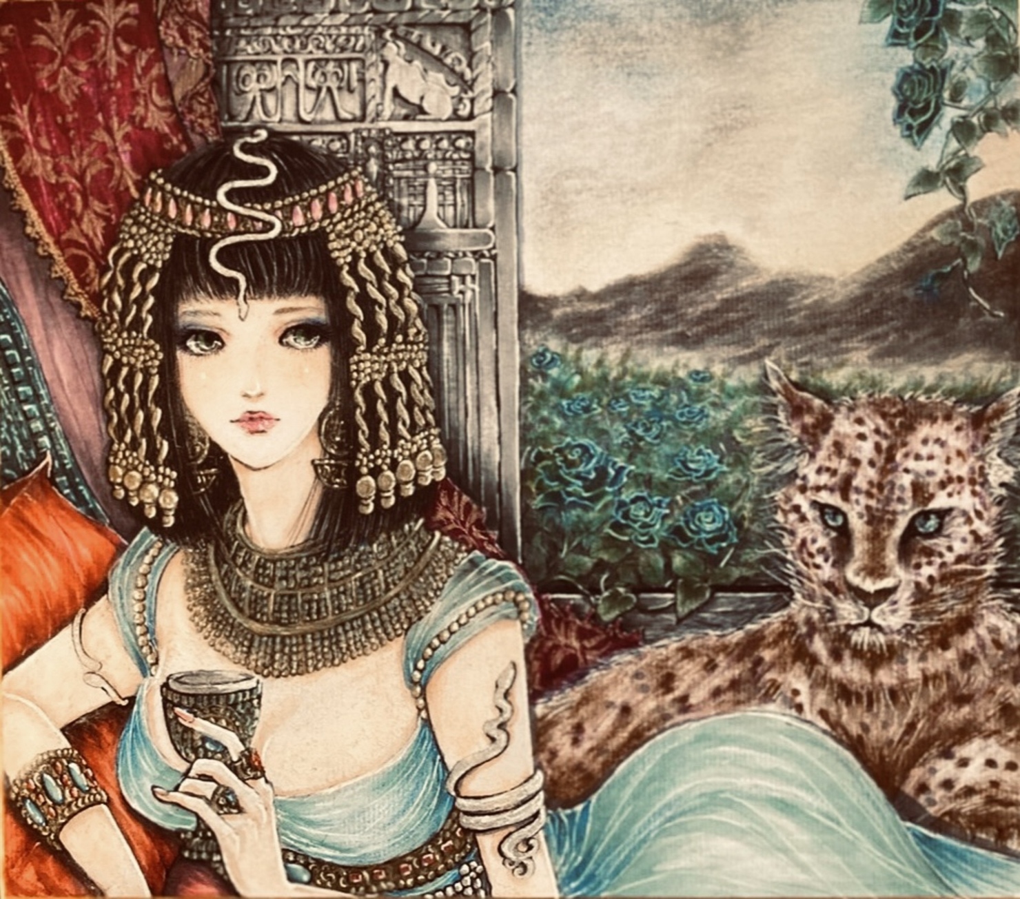 エジプシャンブルー・クレオパトラ7世」 kika's art : No.016 - kika's