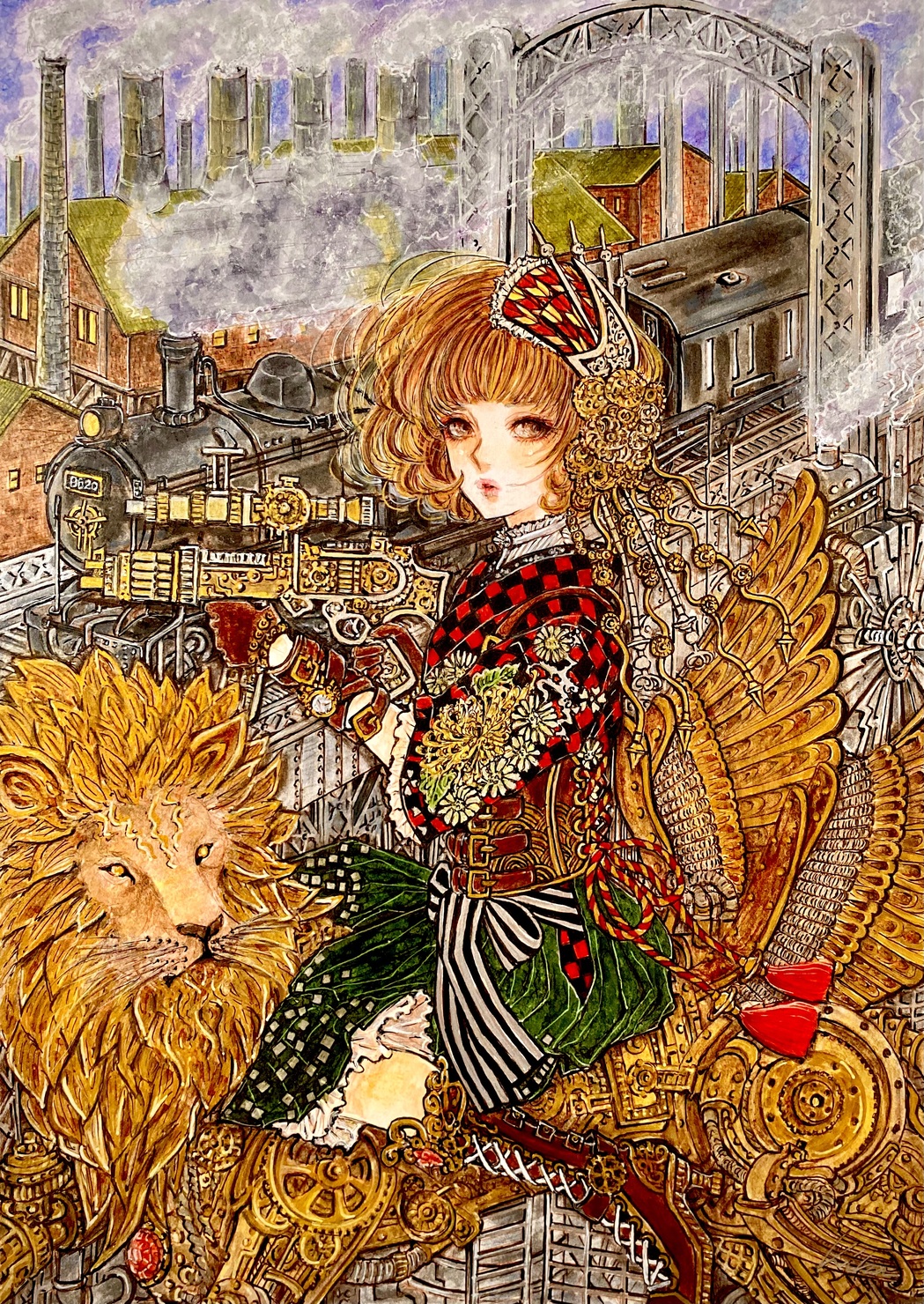 大正スチームパンク」kika's illustration : No.033 #1/3