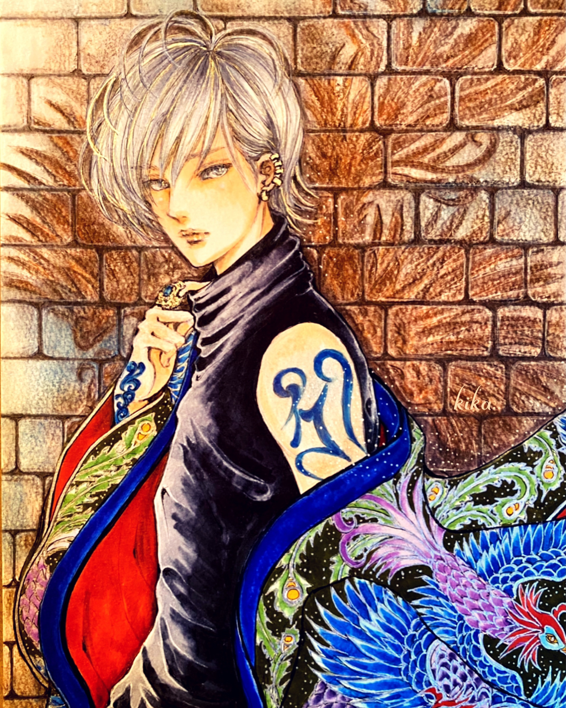 一日一紋 | 【花札🎴シリーズ】 芒に月（すすきにつき