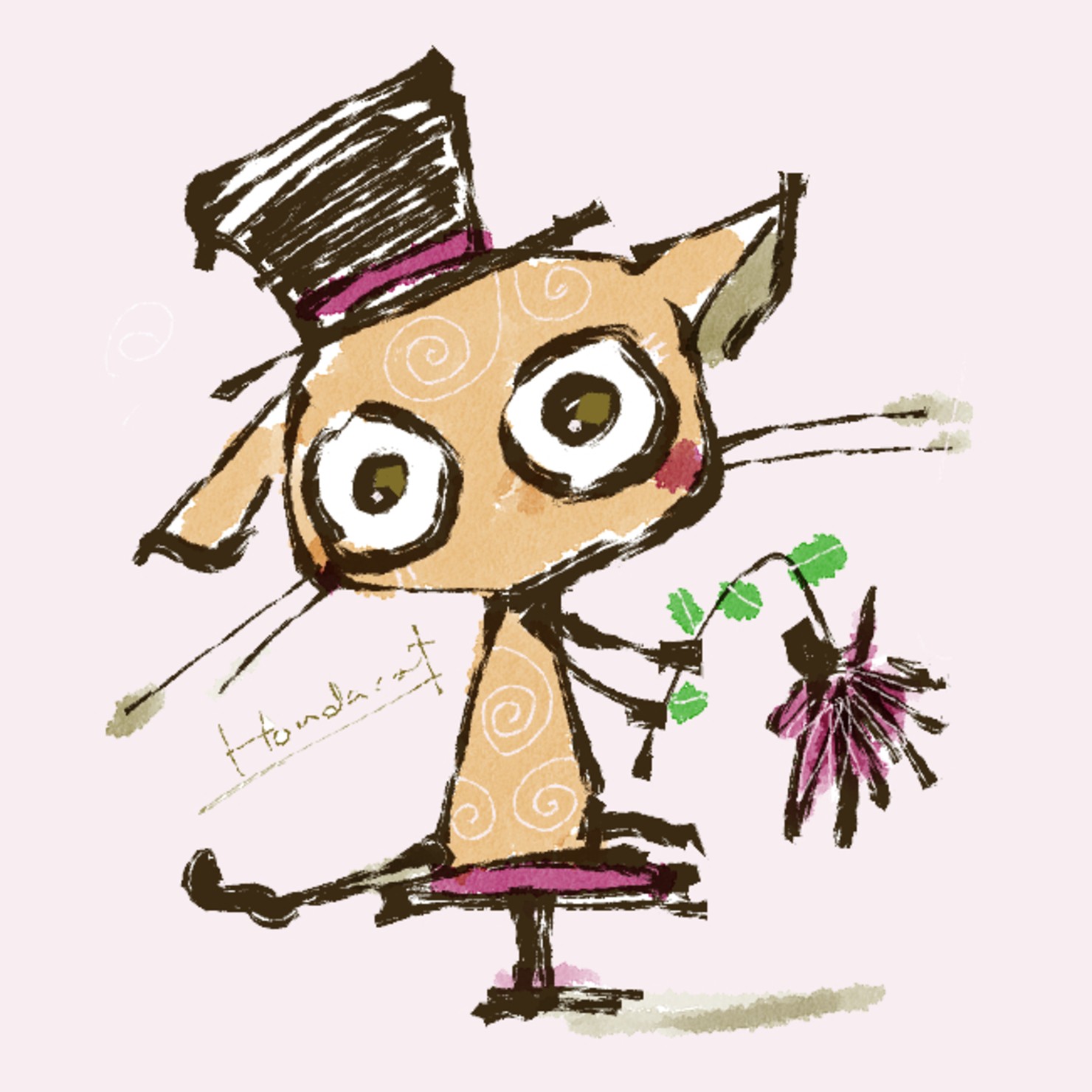 cat&flower story #8/10