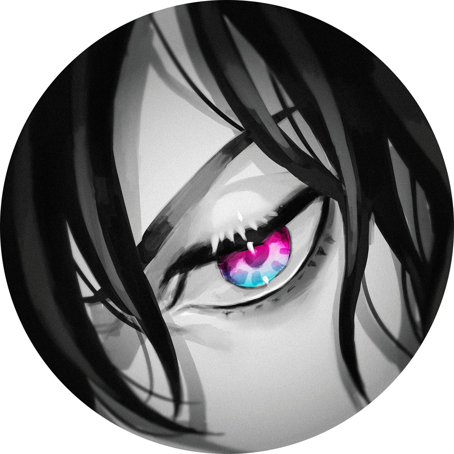 瞳アイコン09 TYPE_Monochrome
