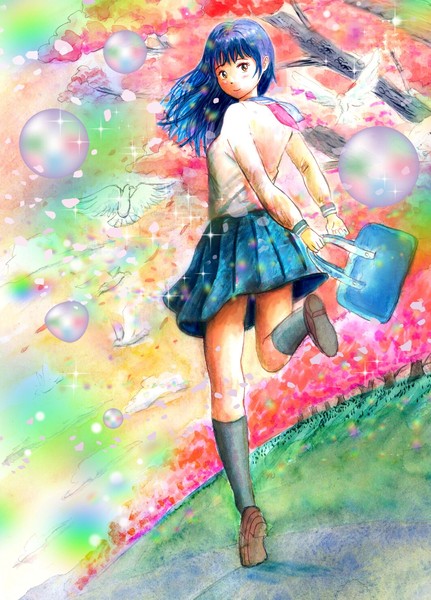 桜と女子高生 #1/5