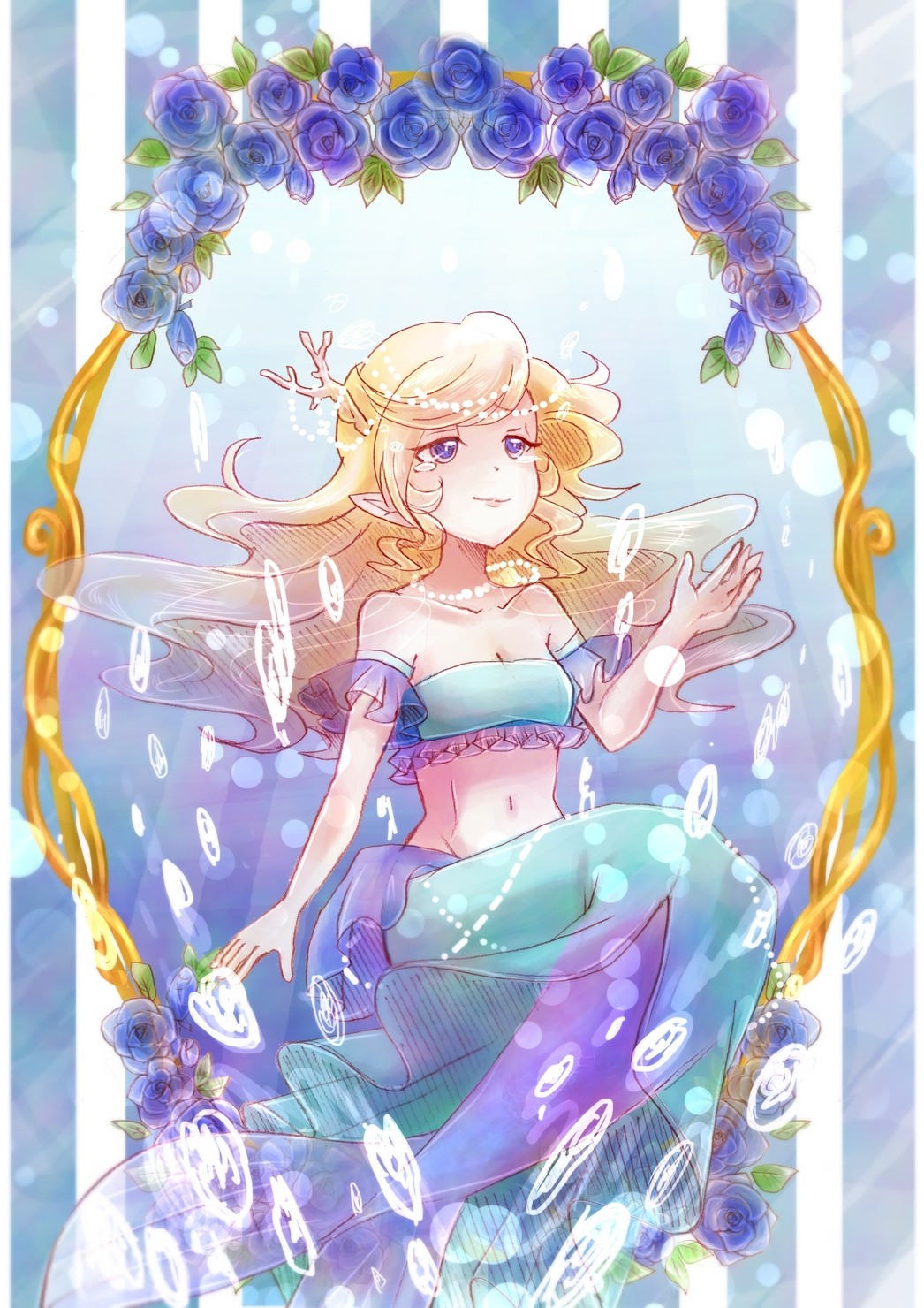 童話シリーズ 人魚姫 虹色童話 栗色のnft Adam Bygmo