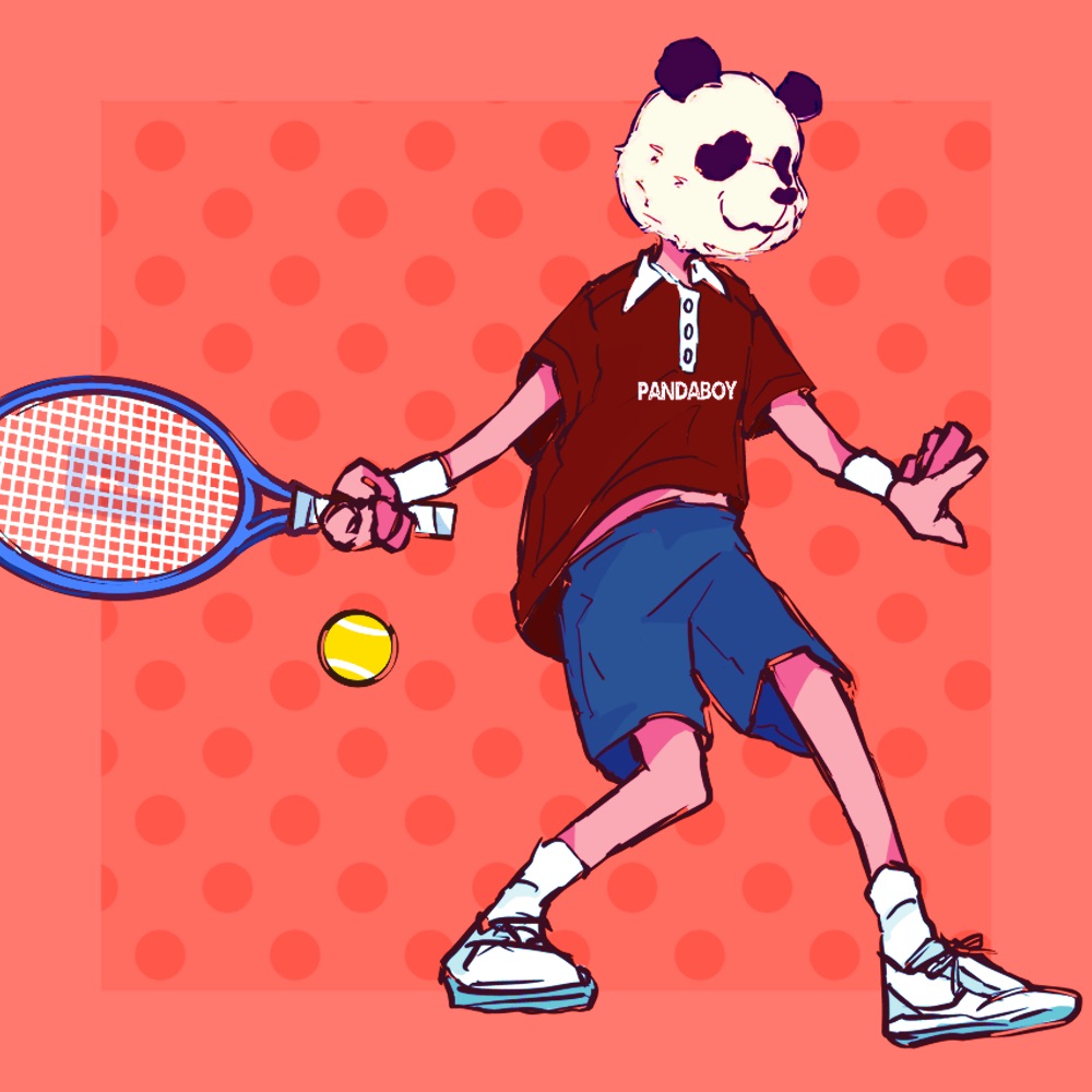 tennis club panda boy