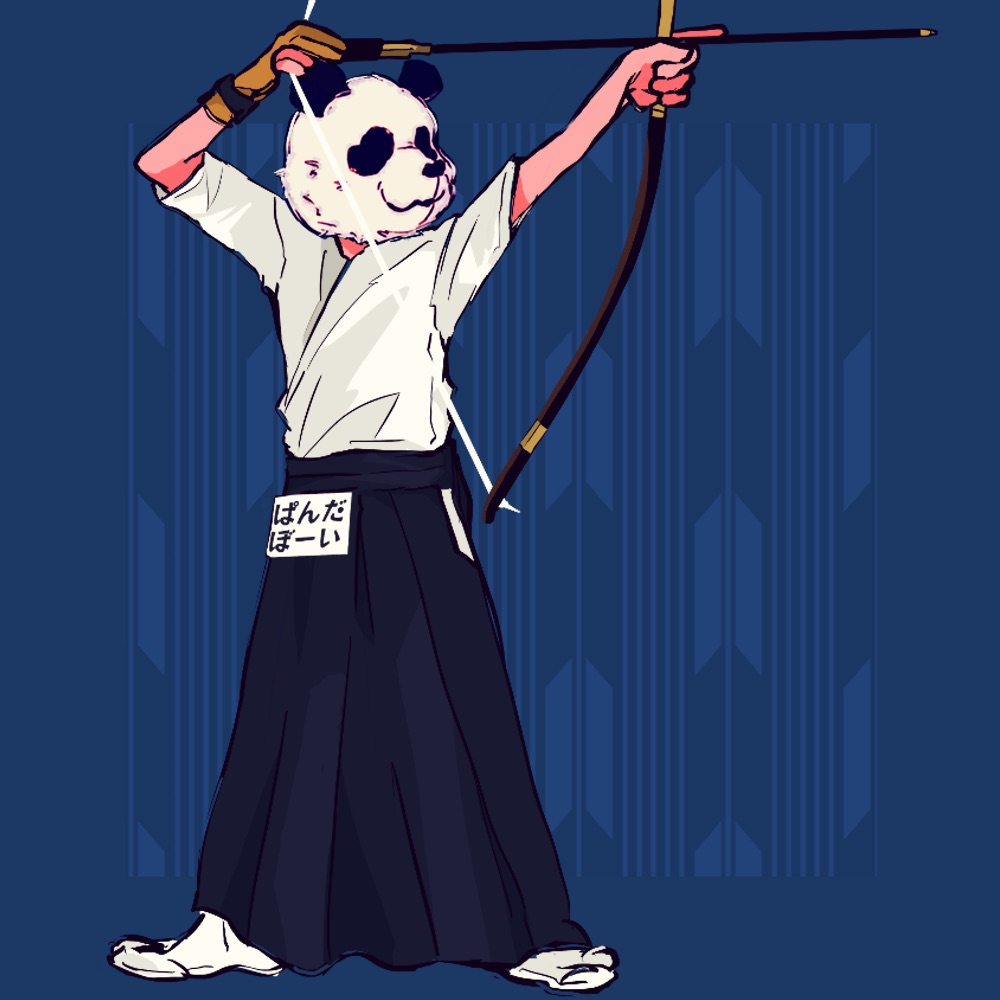 kyudo club panda boy