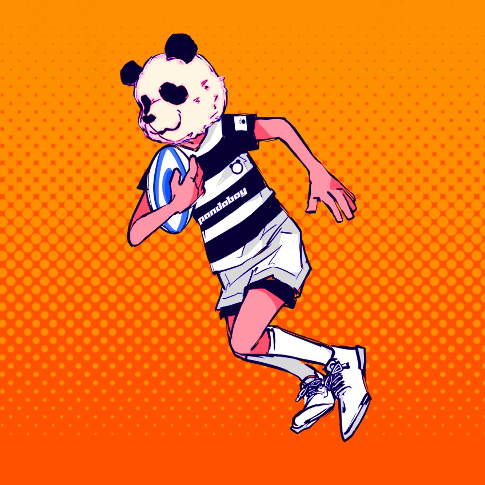 rugby club panda boy