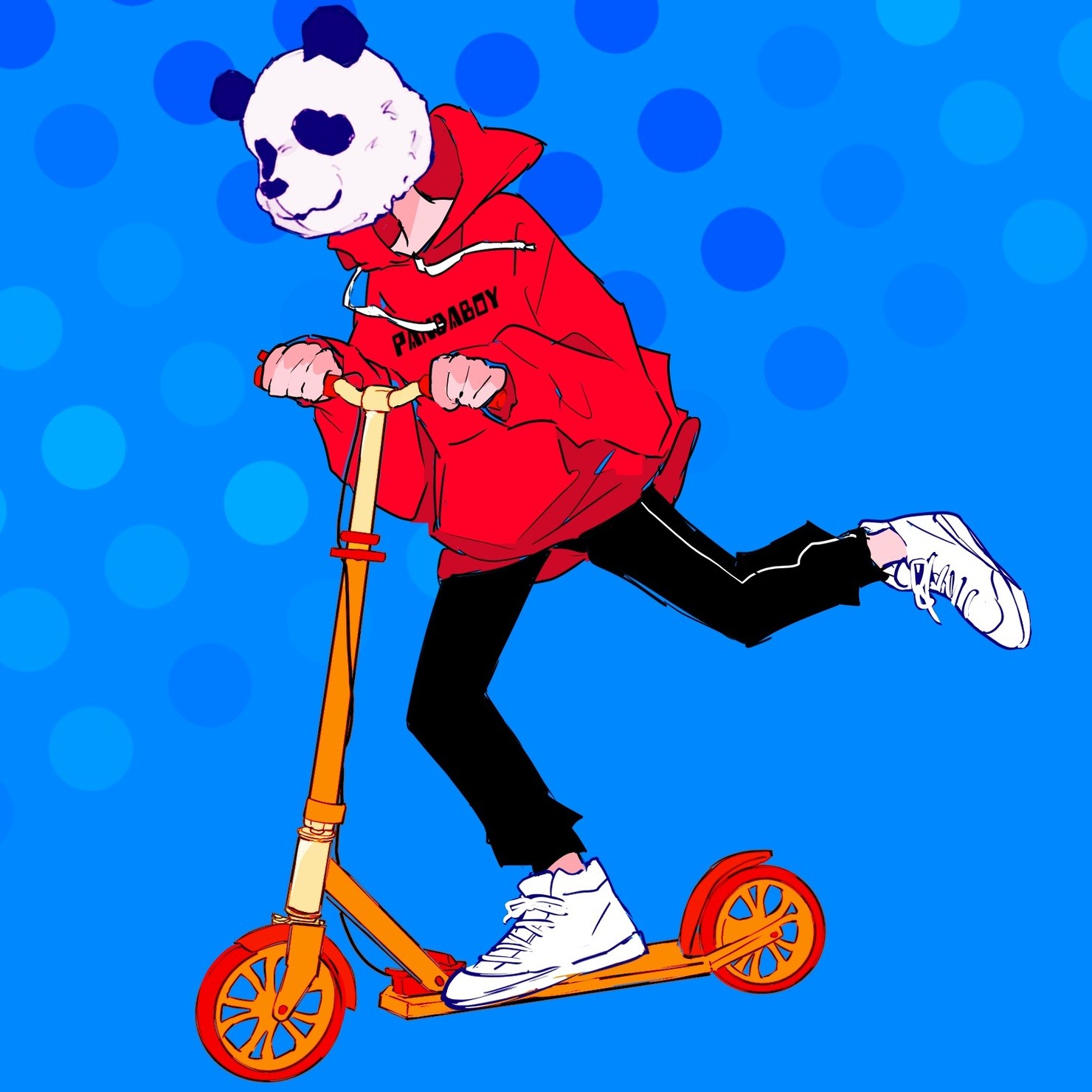 kickboard panda boy