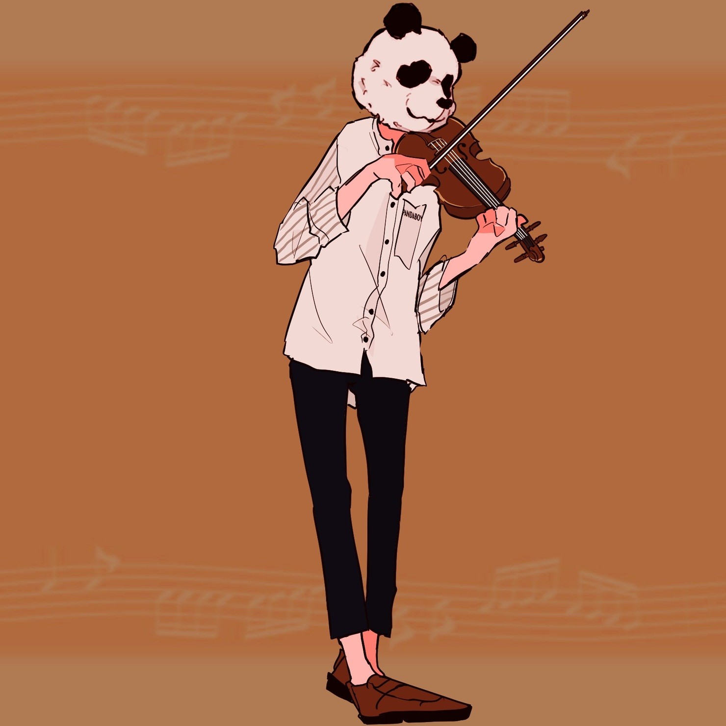 violinist panda boy