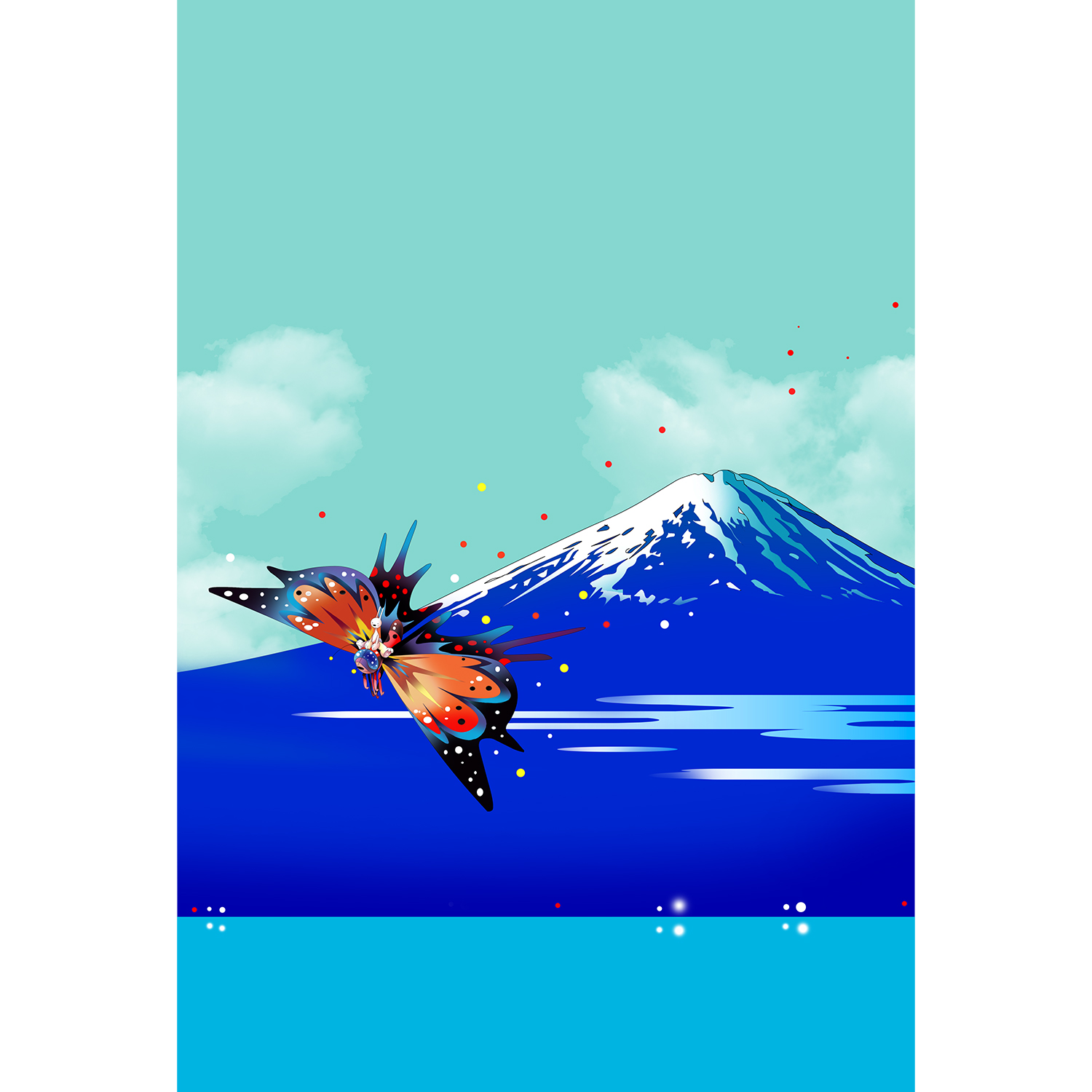 富嶽365景＿舞い降りる蝶 #2/5
