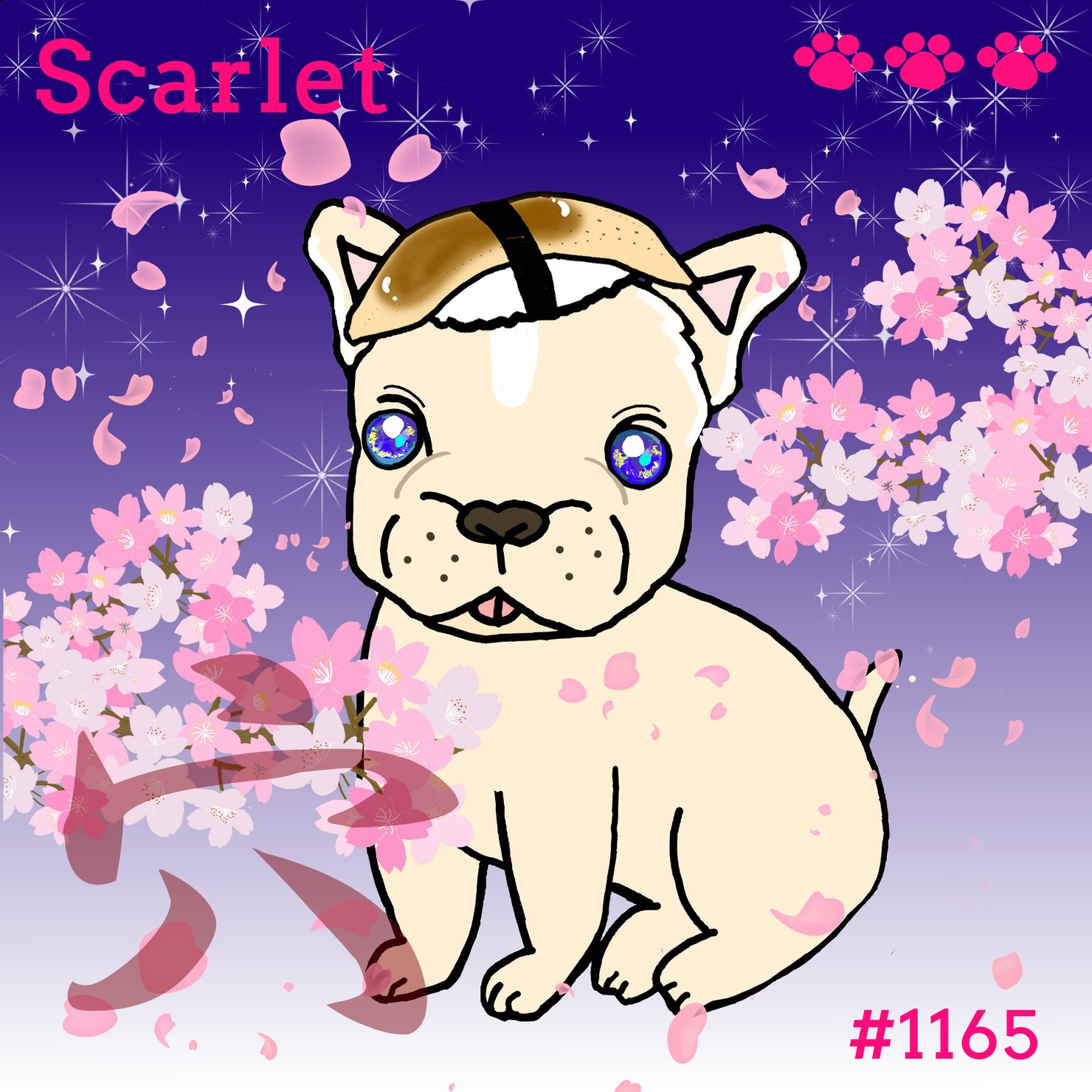 Sushi Dog #1165 【夜桜 Shiny】Scarlet'穴'