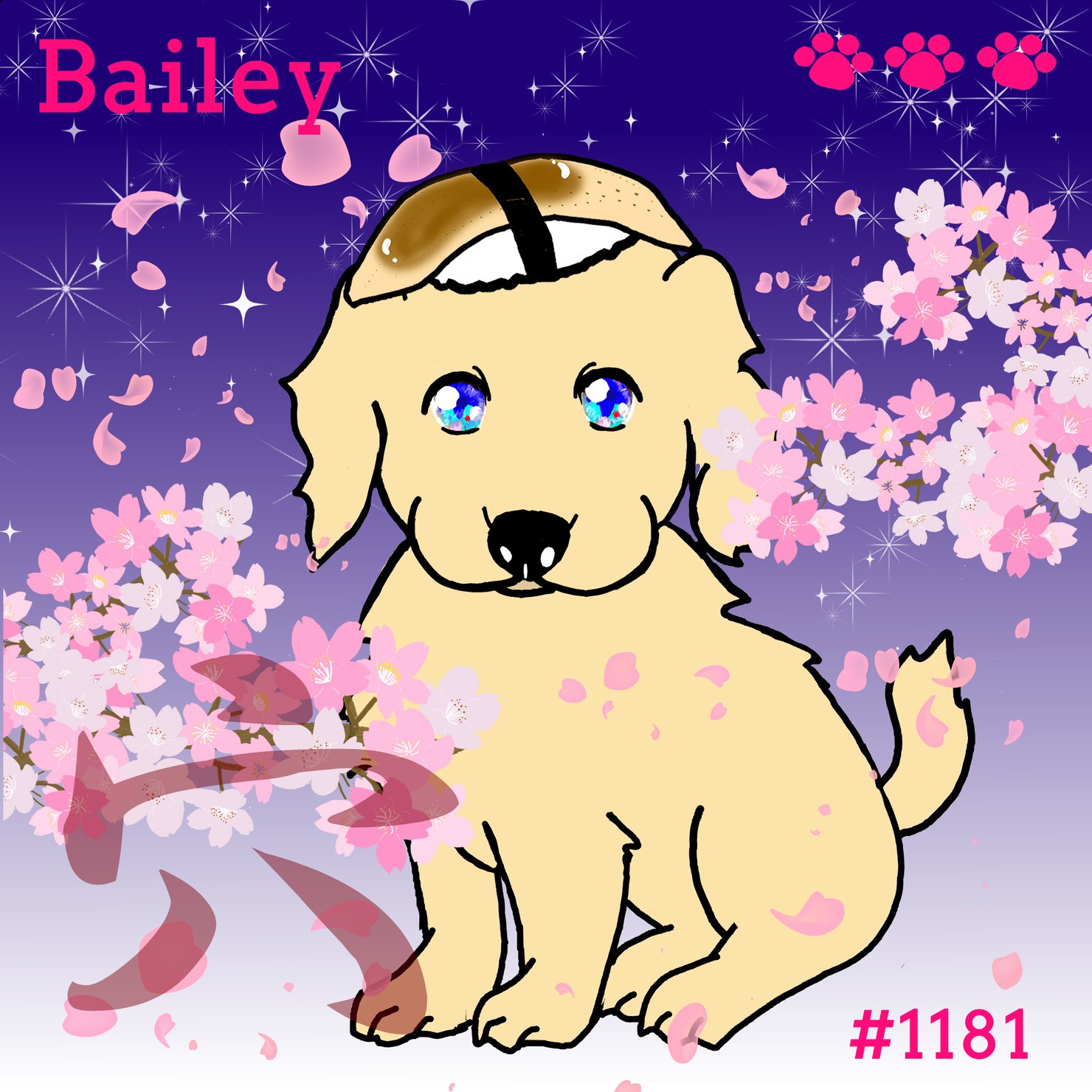 Sushi Dog #1181 【夜桜 Shiny】Bailey'穴'