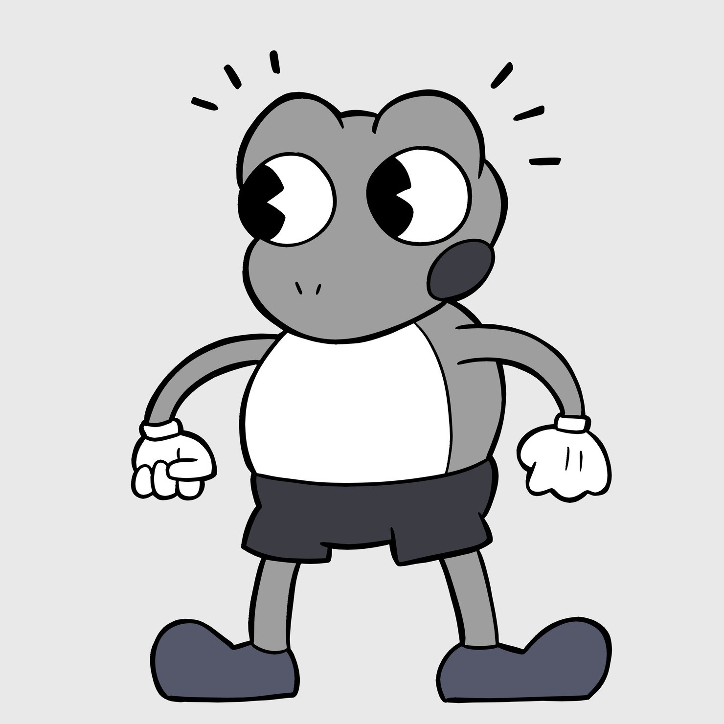 レトロアニメ風カエル君 ももかえるのお店のnft Adam Bygmo