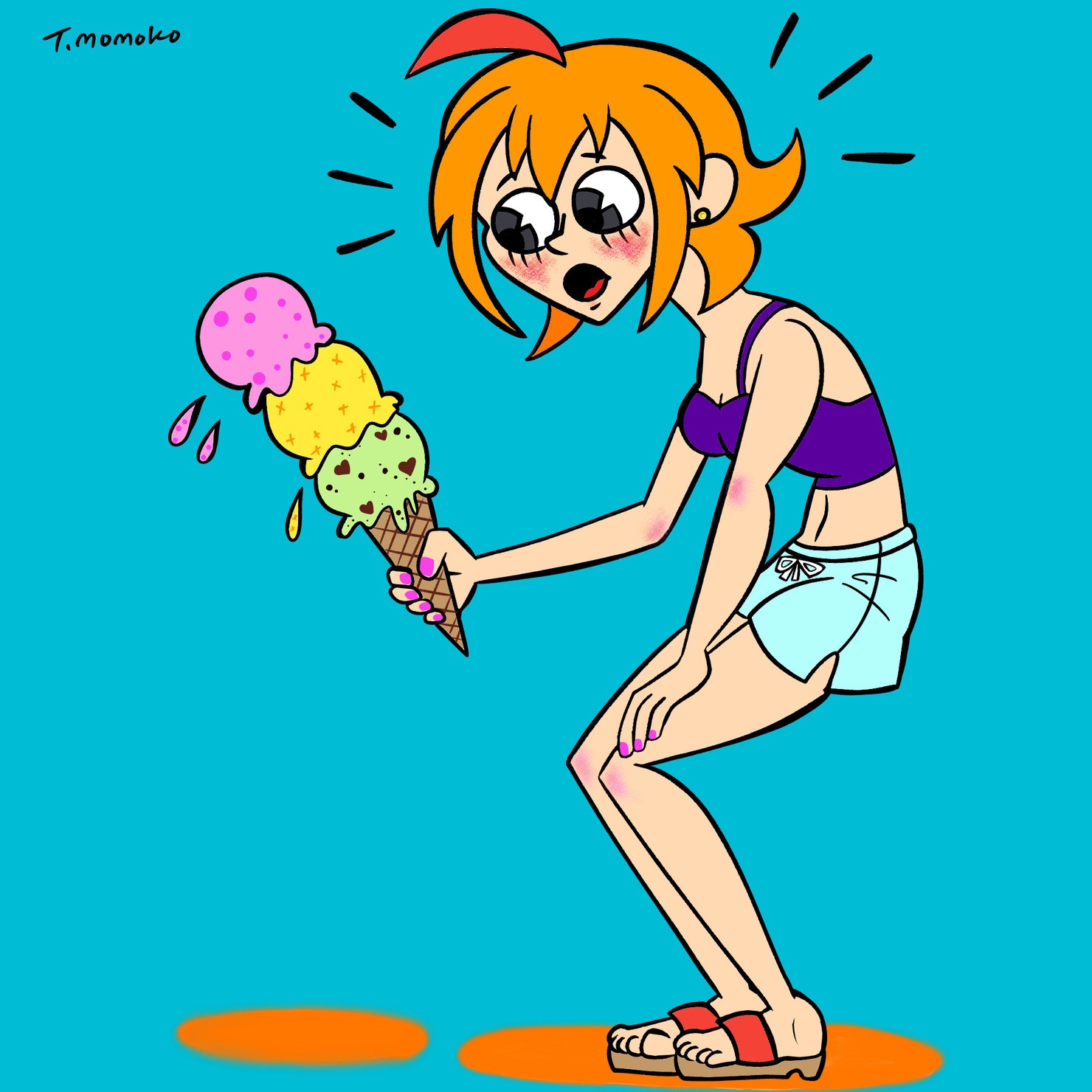 アイスクリームと女の子