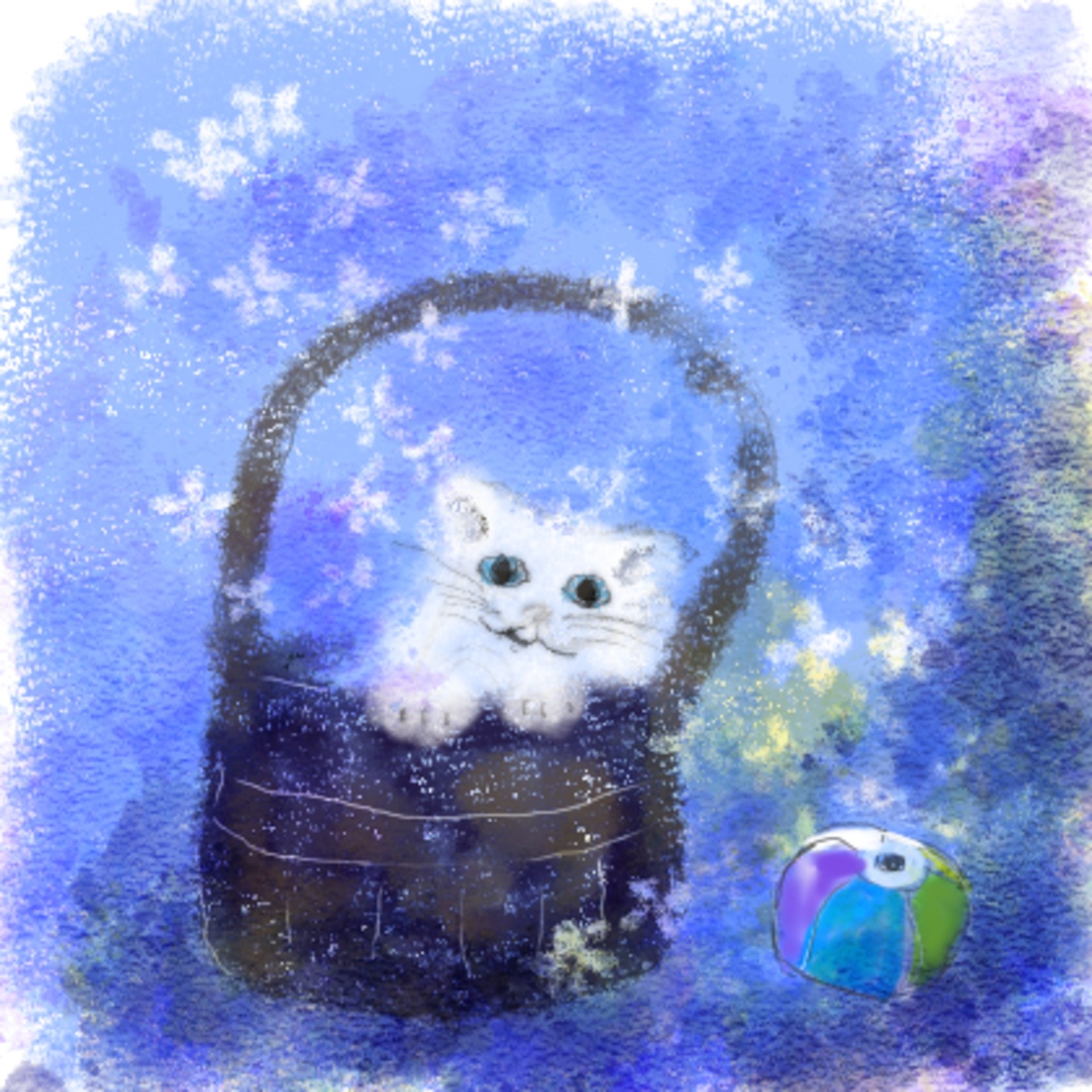 猫と紙風船