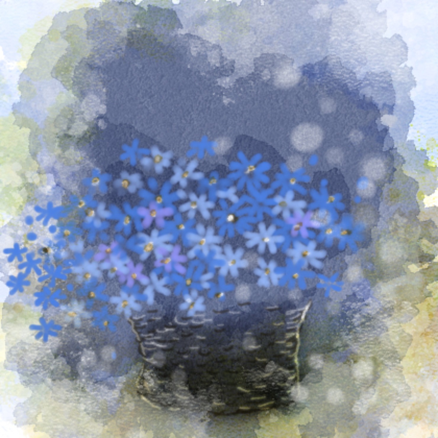 秋の花籠