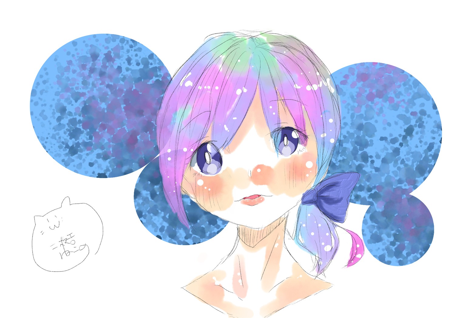 オリジナル手描きイラスト ほんわか