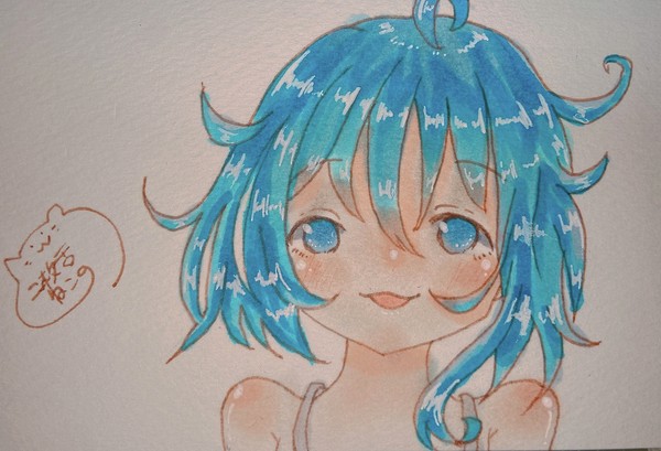 青髪 #1/2