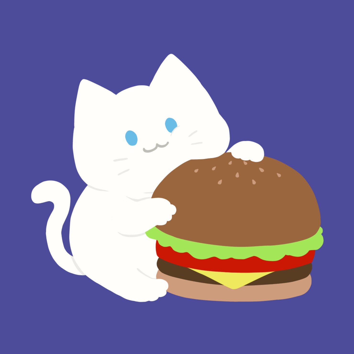 ねことチーズバーガー