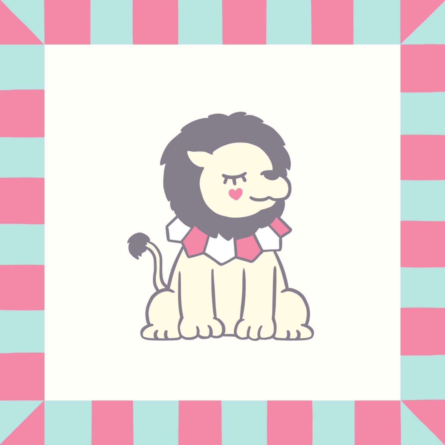 Fairy Tale Lion/pink