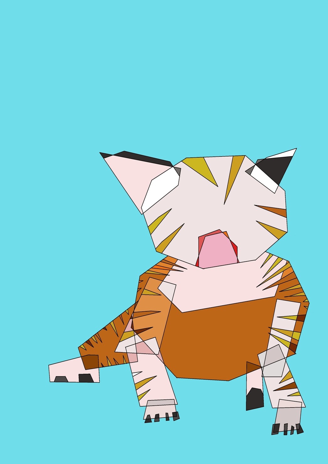 抽象子猫