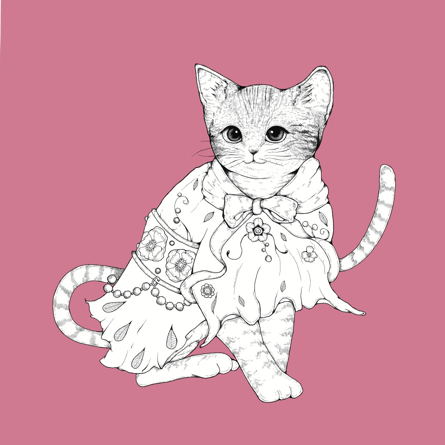 cat　pink #1/3