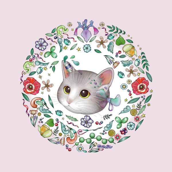 春の花猫pink #2/3