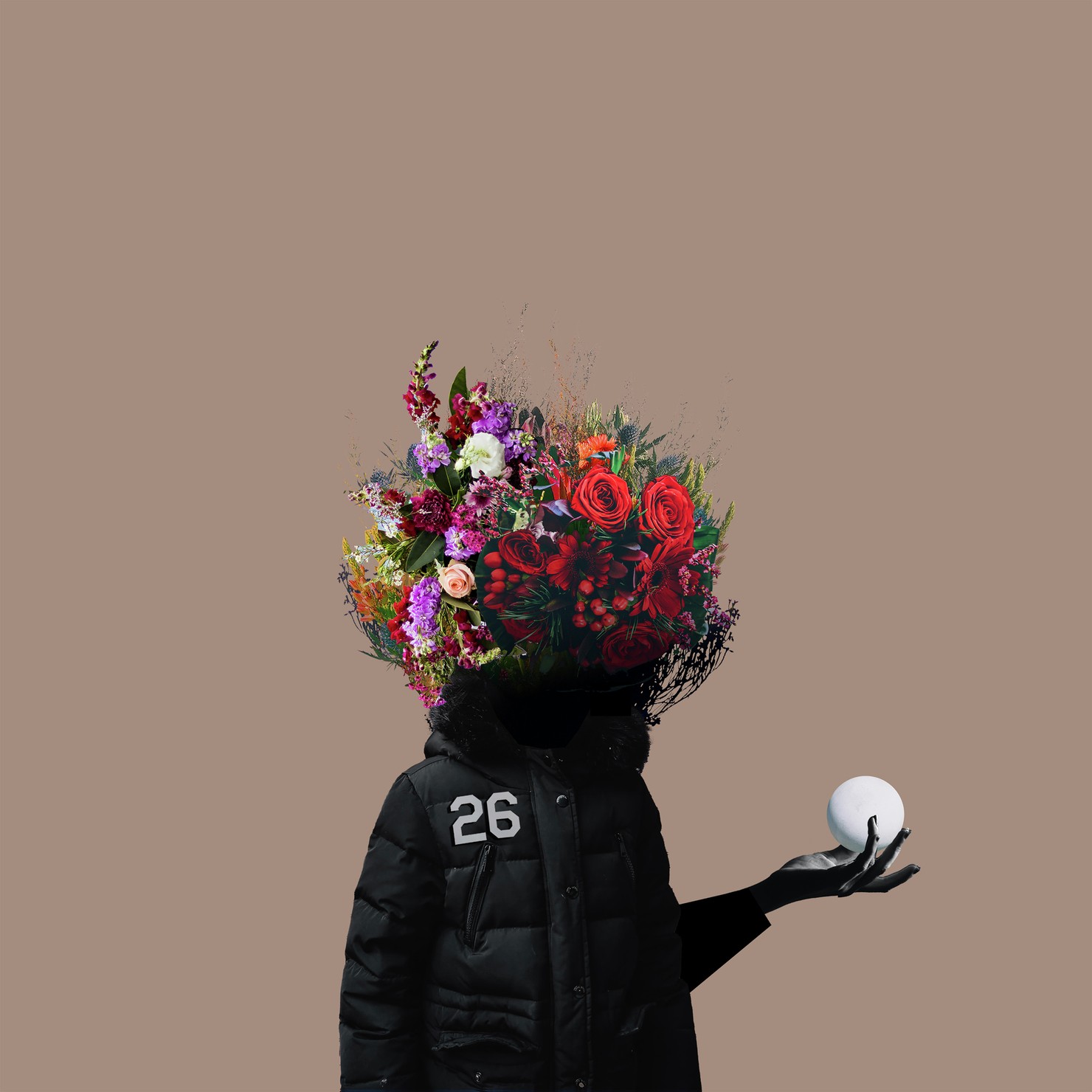 Crypto Flower Head / Whiteball