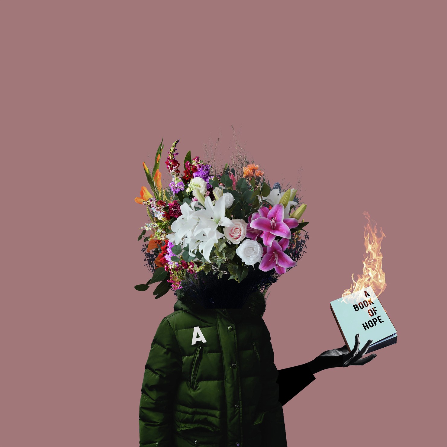 Crypto Flower Head / Burning Book