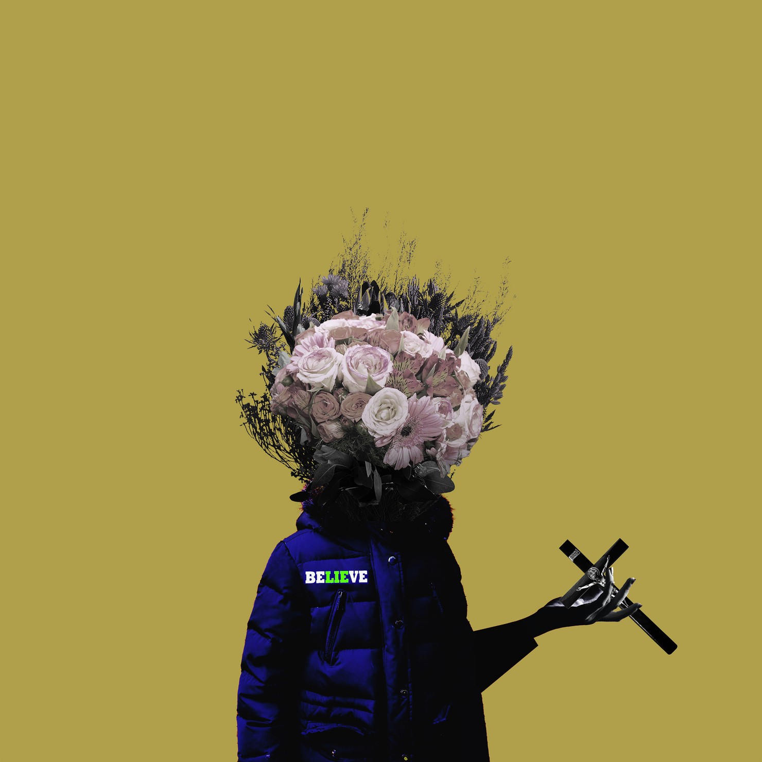 Crypto Flower Head / Jesus