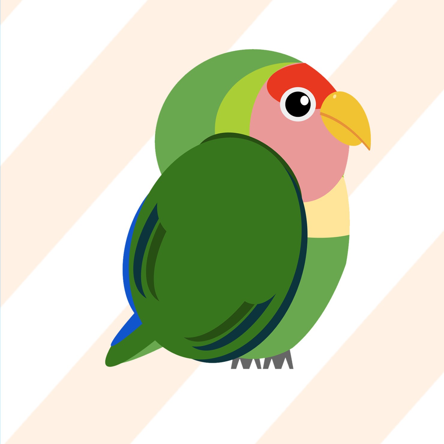 コザクラインコ 05 Rosy Faced Lovebird 1 10 カメラ塾 Jimatube のnft Adam Bygmo