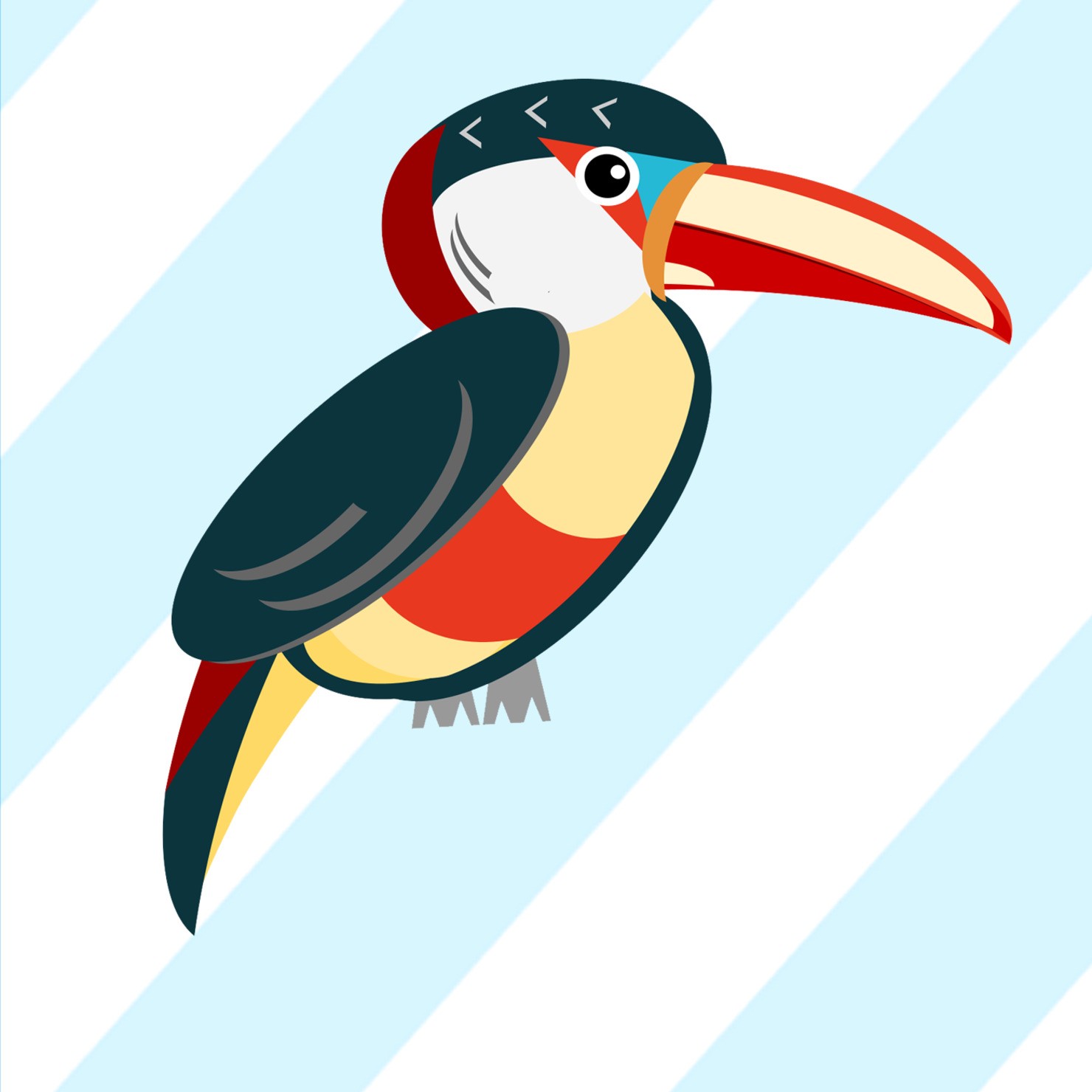 ニジチュウハシ 【Curl-crested aracari】 #8/10 - カメラ塾【JimaTube 