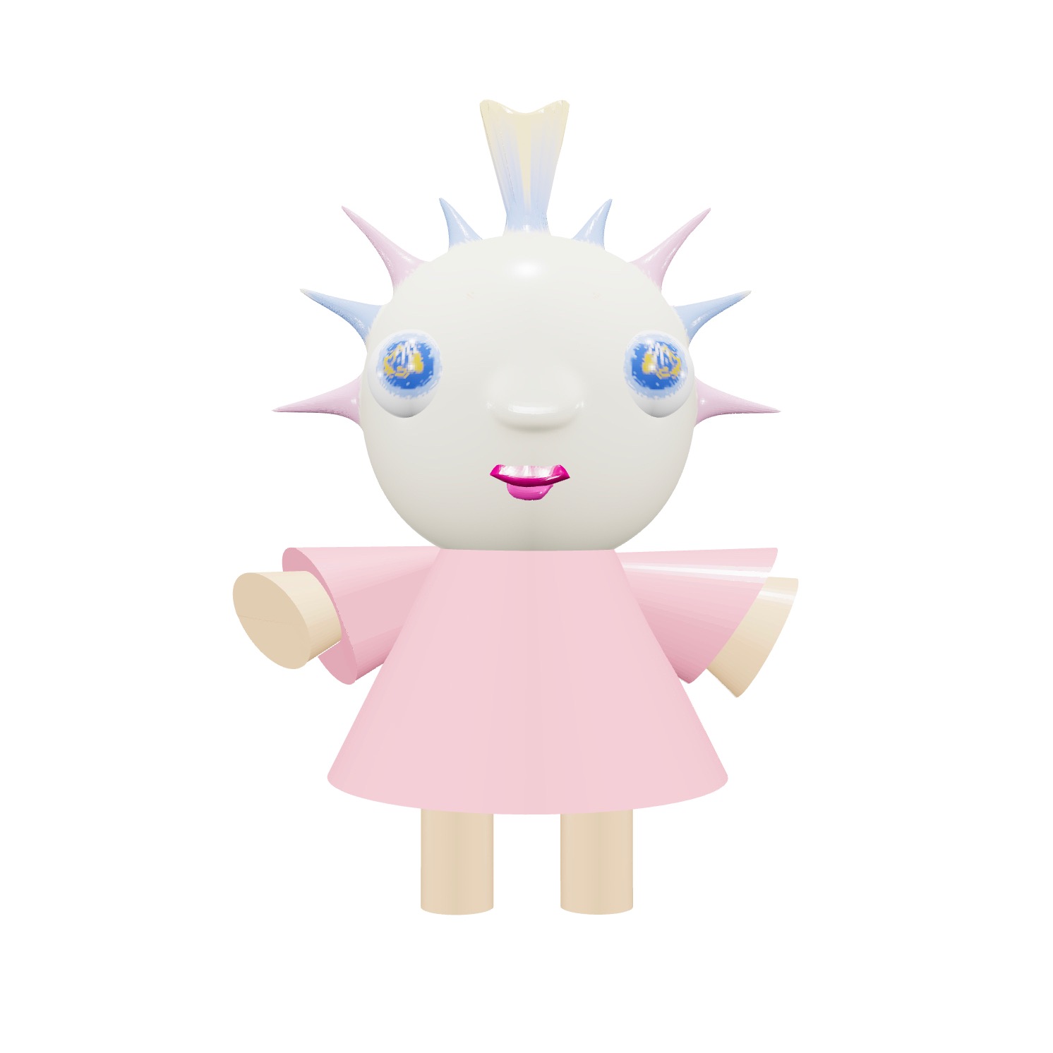 3D キラキラの心の子 #1/3