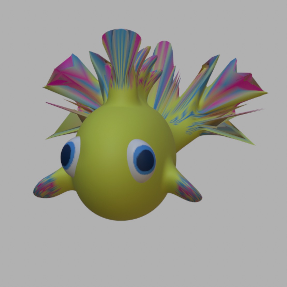3D 金魚　黄色 #1/2