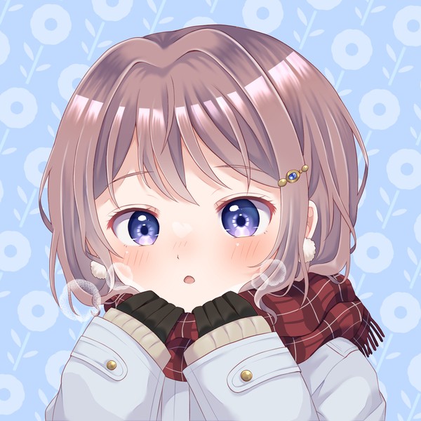 アイコンシリーズ_冬の日の女の子 #2/2