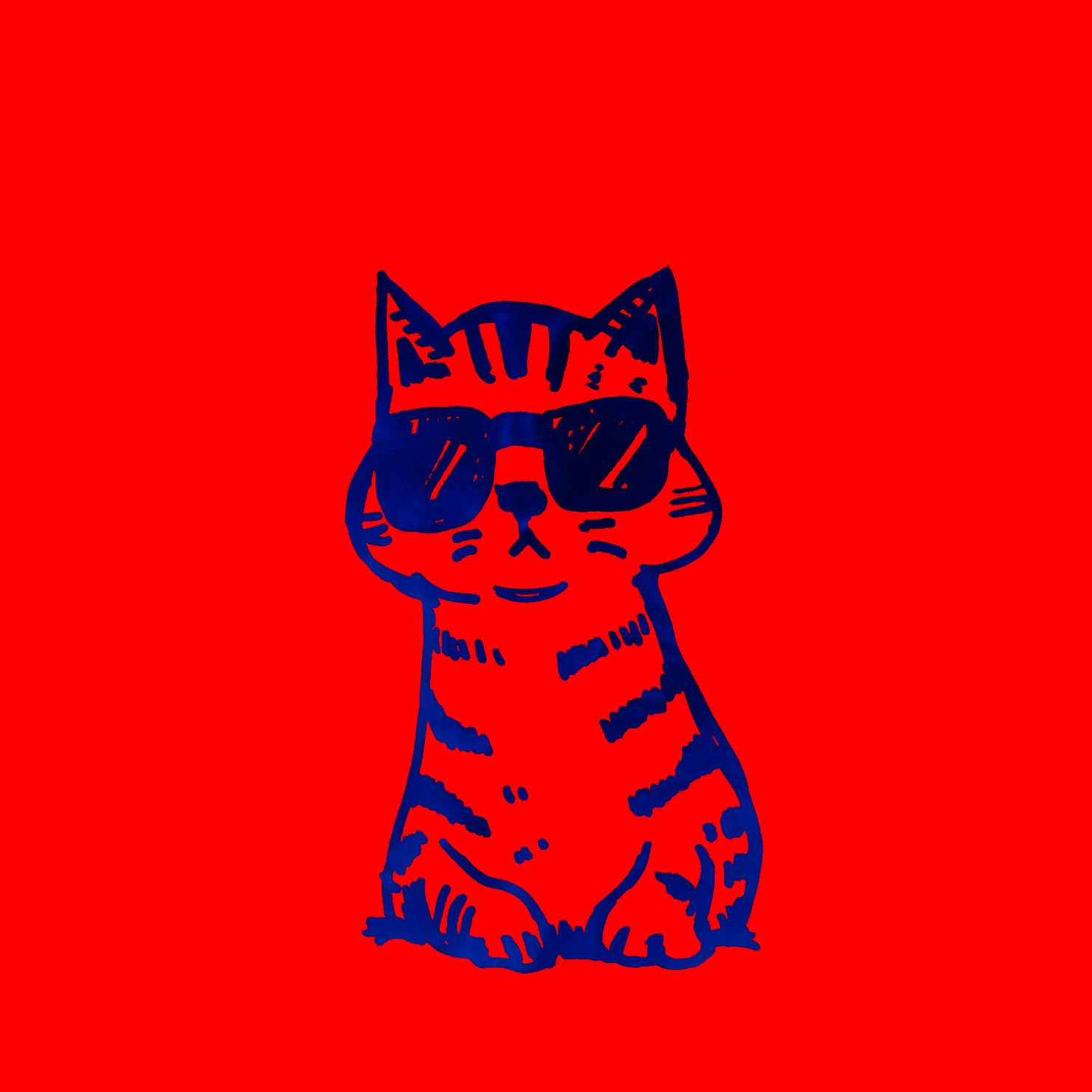 サングラス×ねこ No.1 #2/24