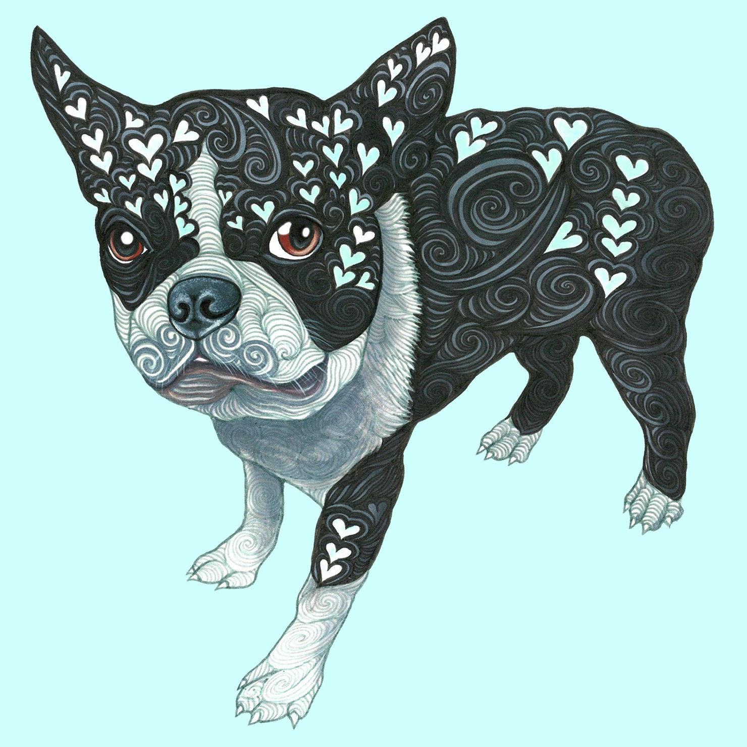 Clever & brave french bulldog ♡