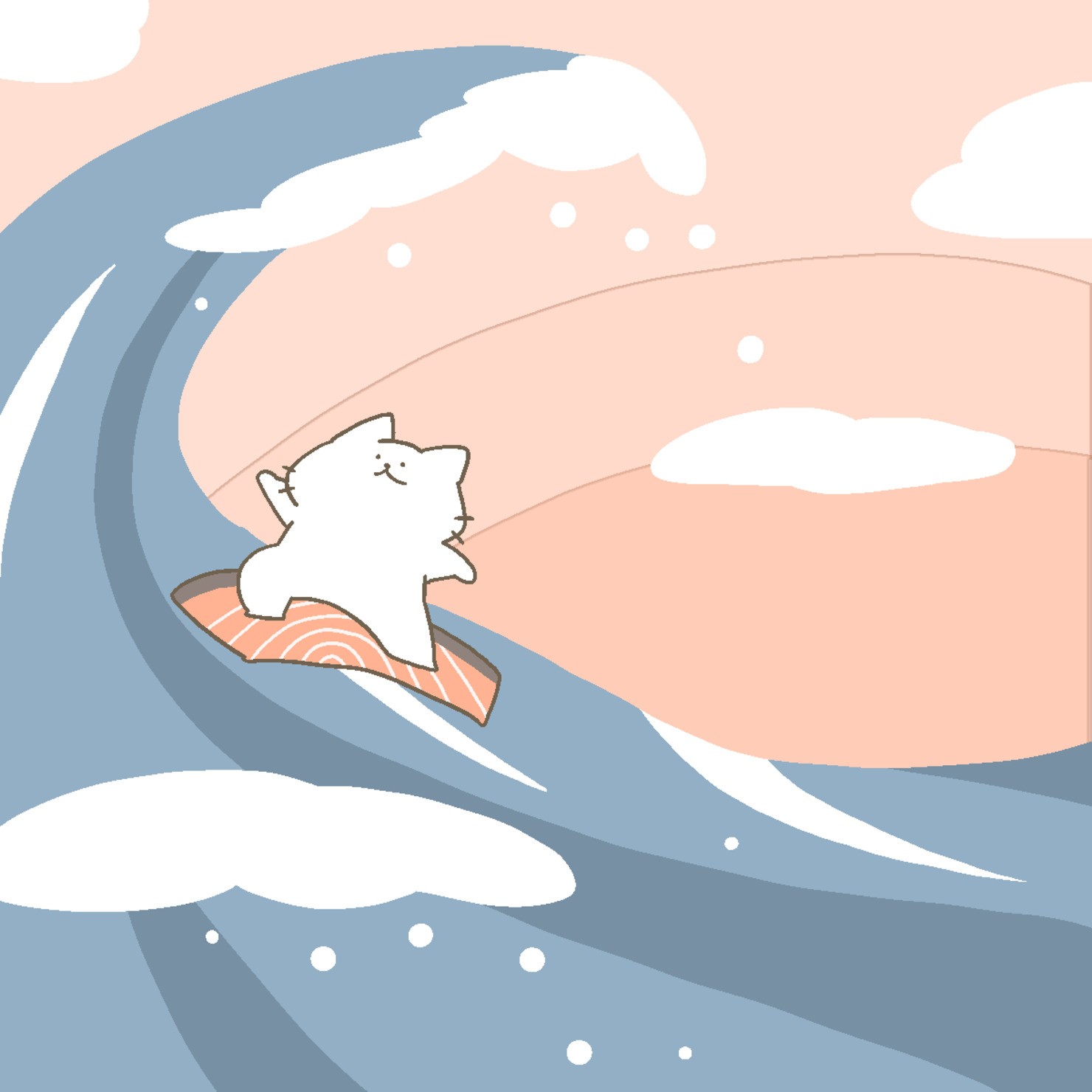 波乗りしろにゃん