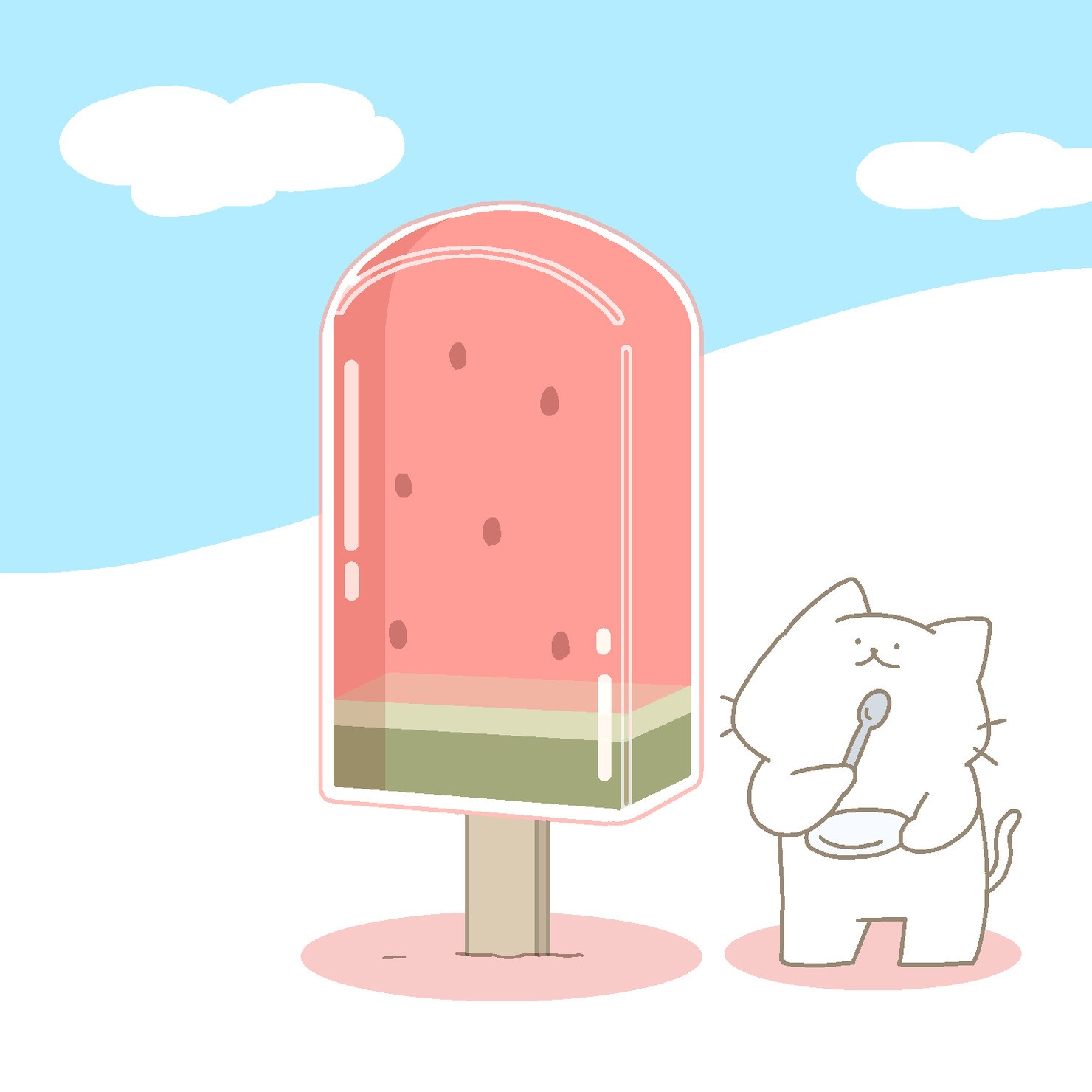 スイカアイス
