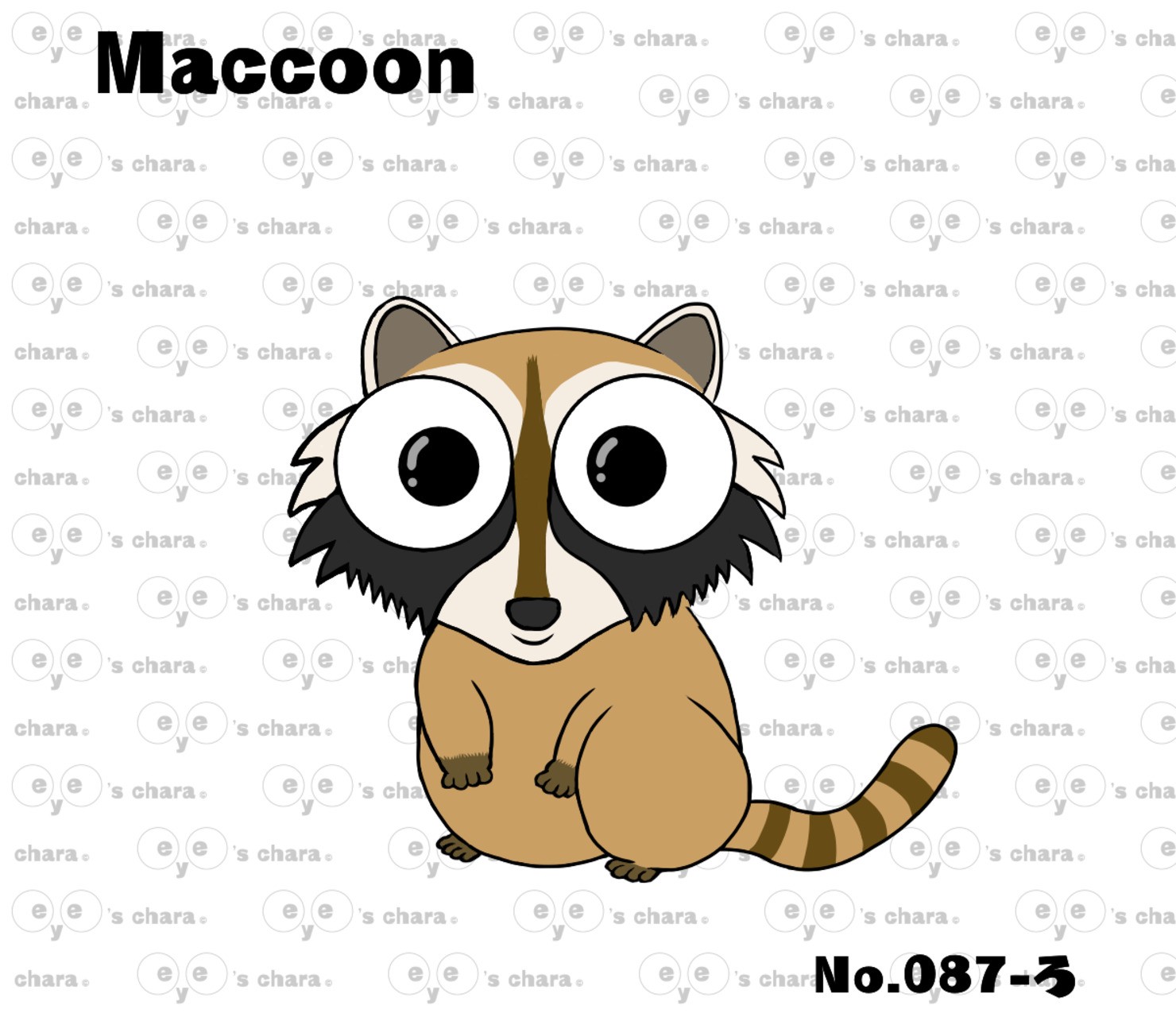 eye's chara No.087 【Maccoon】 #1/88