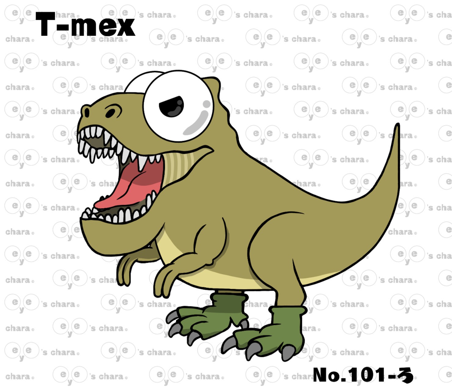 eye's chara No.101 【T-mex】 #1/88