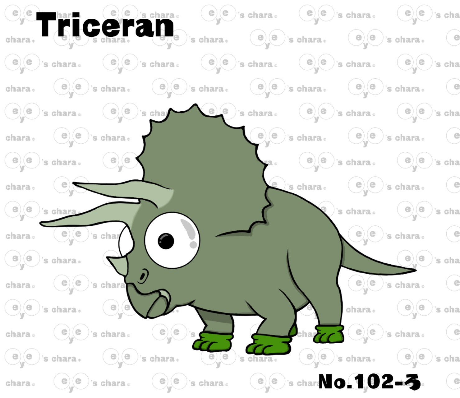 eye's chara No.102 【Triceran】 #1/88