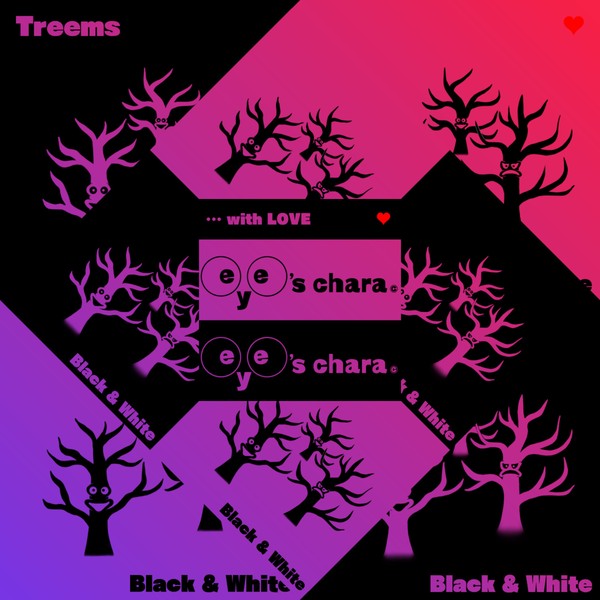 eye's chara Ver.9 B&W color No.077-2【Treems】feat.Halloween #1/99