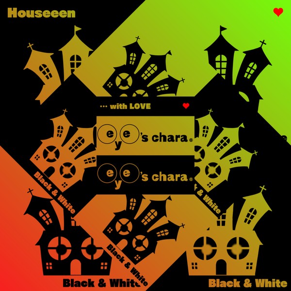 eye's chara Ver.9 B&W color No.078-1【Houseeen】feat.Halloween #1/99