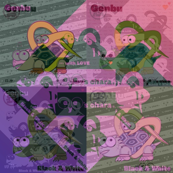 eye's chara Ver.11 Layer MIX No.056【Genbu】feat.Four Gods