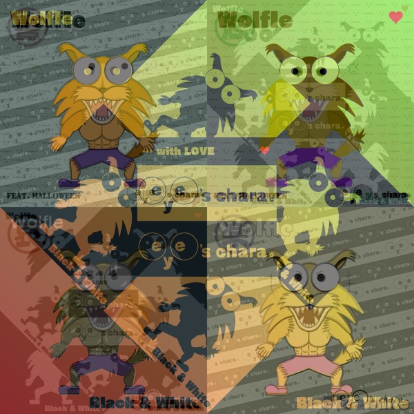 eye's chara Ver.11 Layer MIX No.074【Wolfle】feat.Halloween #1/99