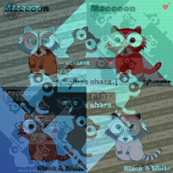 eye's chara Ver.11 Layer MIX No.087【Maccoon】 #1/99