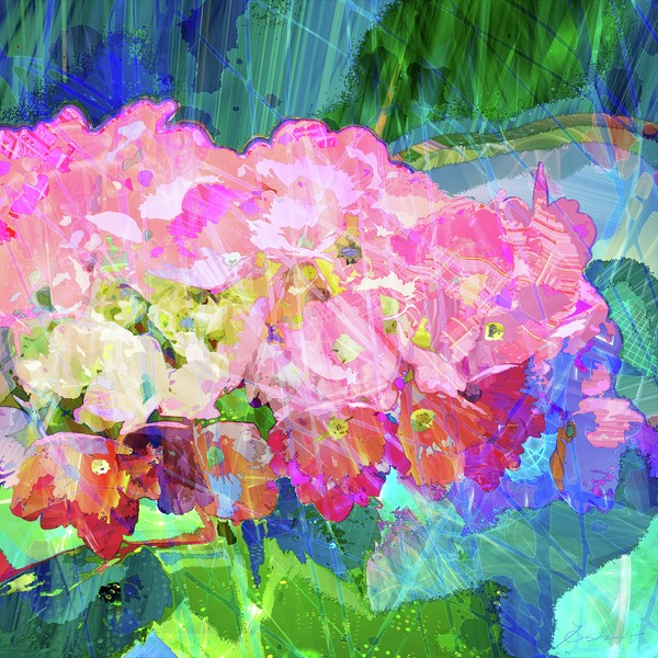 Abstract-world-083 紫陽花 あじさい hydrangea #1/3